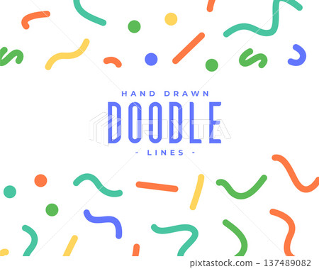 hand drawn colorful doodle line texture background for wrapping print hand drawn colorful doodle line texture background for wrapping print 137489082