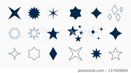 hand drawn simple y2k geometric shapes sign in collection hand drawn simple y2k geometric shapes sign in collection 137489084
