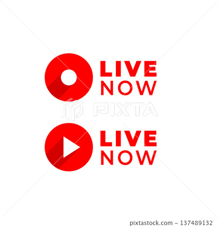 live now webinar or broadcasting symbol design live now webinar or broadcasting symbol design 137489132