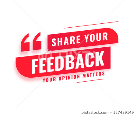 modern feedback background for customer opinions and suggestions 137489149