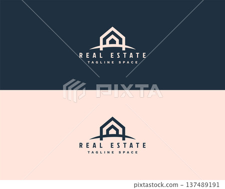 real estate logotype house property sign real estate logotype house property sign 137489191