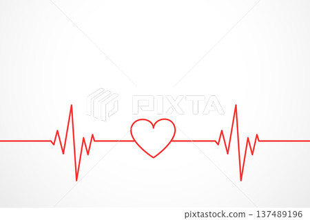 red heartbeat cardio pulse rate background 137489196