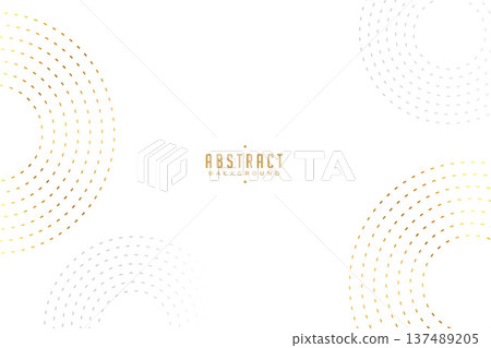 retro style golden dotted round stripe abstract background retro style golden dotted round stripe abstract background 137489205