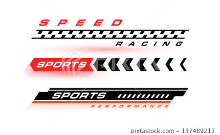 set of lower third speed bar titles in sports theme set of lower third speed bar titles in sports theme 137489211
