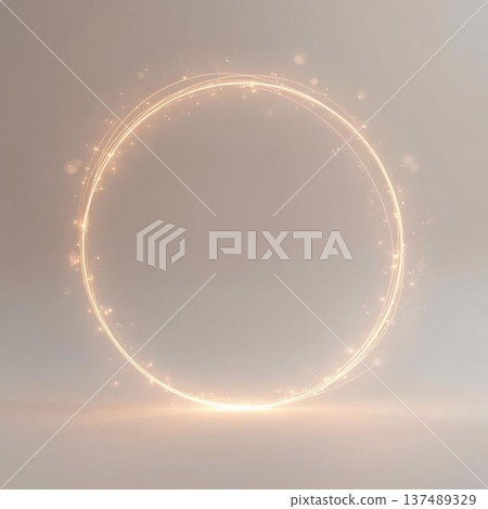 Abstract logo of light ring (future/sustainable image) 137489329