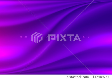 abstract curvy purple silk drape fabric background design 137489735