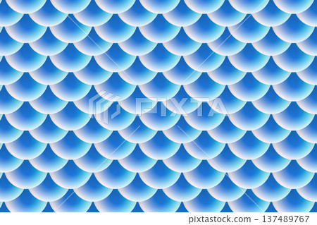abstract white blue scallop fish scale pattern background abstract white blue scallop fish scale pattern background 137489767
