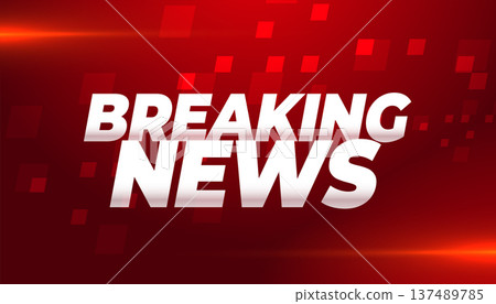 breaking news streaming headline red background design breaking news streaming headline red background design 137489785