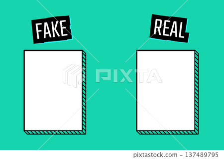cartoon style fake or real legal illegal checklist background cartoon style fake or real legal illegal checklist background 137489795
