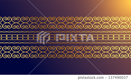 premium indian style ethnic pattern wallpaper in vintage art 137490037
