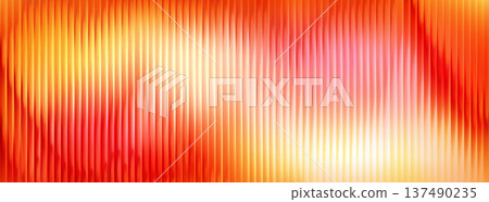 Vibrant glass fractal surface, red orange gradient 137490235