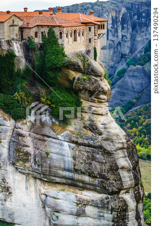 Monastery in Meteora, Greece Monastery in Meteora, Greece 137490294