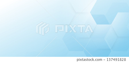 Abstract hexagonal pattern in soft blue gradients Abstract hexagonal pattern in soft blue gradients 137491828