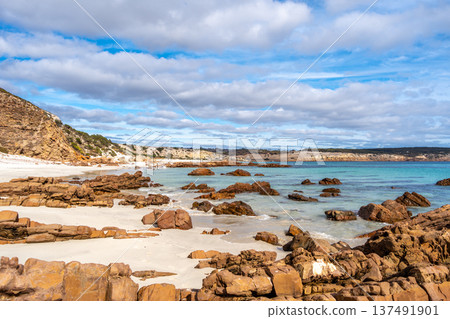 Stokes Bay Beach with white sand and turquoise water, Australia 137491901