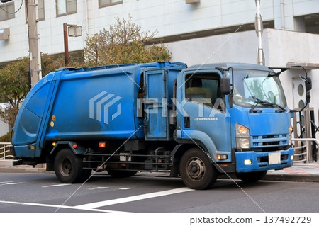 Garbage truck (garbage truck) image 137492729