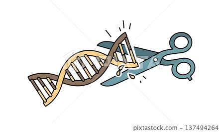 Black Solid DNA Cloning Silhouettes Set of Six on White Background Black Solid DNA Cloning Silhouettes Set of Six on White Background 137494264