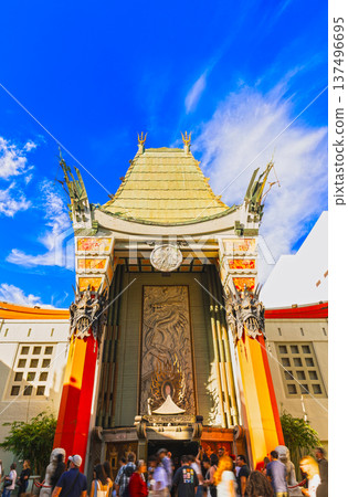 Hollywood Chinese Theatre (some soft focus) Hollywood Chinese Theatre (some soft focus) 137496695