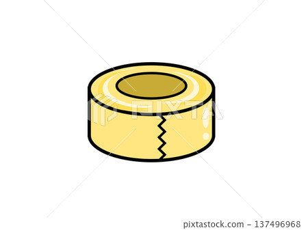 Cellophane tape illustration material Cellophane tape illustration material 137496968