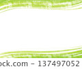 模糊水彩背景材料，綠色框架 137497052