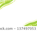 模糊水彩背景材料，綠色框架 137497053