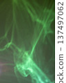Abstract green aurora glow across a wall creating vibrant ambient light for photography 137497062