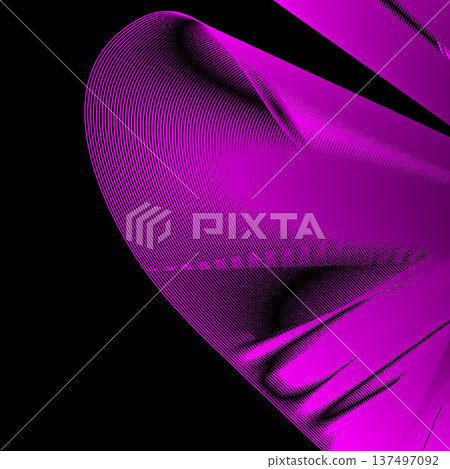 Minimalist magenta neon wave abstract background Minimalist magenta neon wave abstract background 137497092