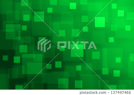 Abstract green geometric background with soft glowing squares and modern digital texture Abstract green geometric background with soft glowing squares and modern digital texture 137497468