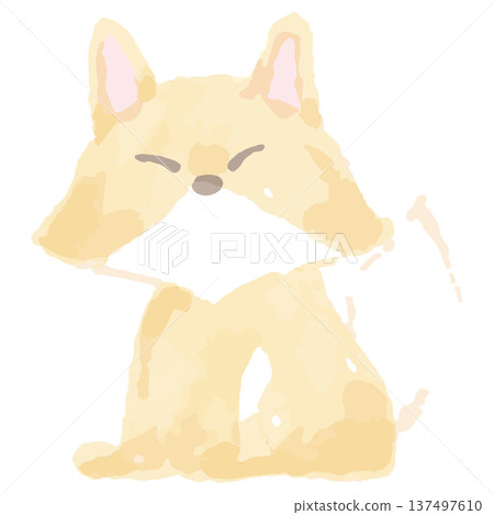 November watercolor illustration series for kindergartens and nursery schools | Fox November watercolor illustration series for kindergartens and nursery schools | Fox 137497610