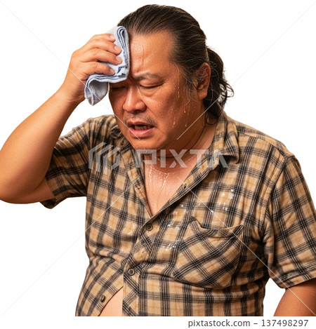 肥胖的長髮男子 肥胖的長髮男子 137498297