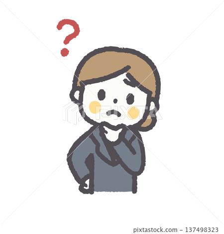 Cute business woman facial expression pose illustration set Cute business woman facial expression pose illustration set 137498323