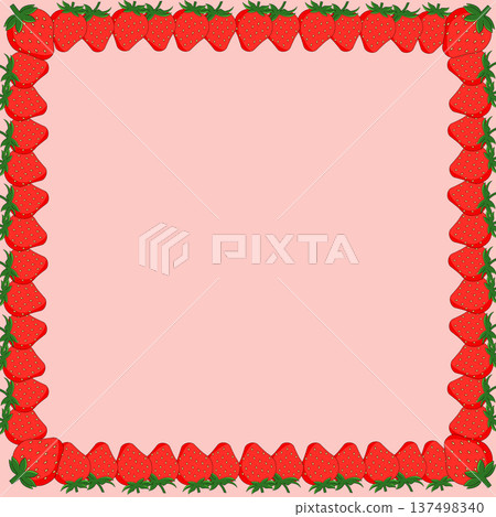 Strawberry frame pink Strawberry frame pink 137498340