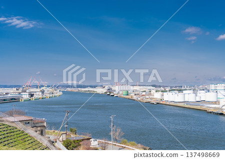 "Aomori Prefecture" Port Town Hachinohe Port Scenery Hachinohe City 137498669