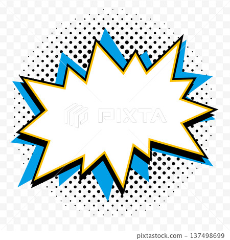 blank starburst shape with blue burst spikes in retro pop art vector style on transparent background. Starburst shape sticker with dynamic comic effect. Perfect for sale banners and promo labels. blank starburst shape with blue burst spikes in retro pop art vector style on transparent background. Starburst shape sticker with dynamic comic effect. Perfect for sale banners and promo labels. 137498699