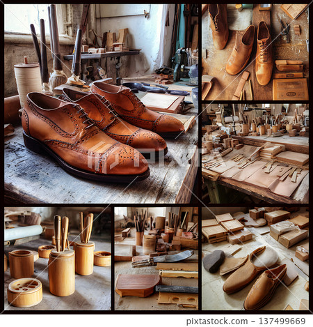 純手工棕色皮革布洛克鞋，出自傳統製鞋工坊 137499669