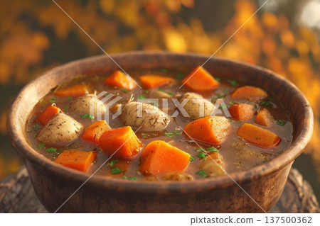 熱氣騰騰的湯 137500362