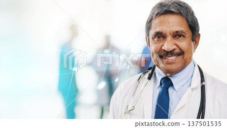 Healthcare, portrait and senior man doctor at hospital with overlay for medical, help or care with a smile. Happy, face and elderly male health expert at clinic for consultation, advice or treatment Healthcare, portrait and senior man doctor at hospital with overlay for medical, help or care with a smile. Happy, face and elderly male health expert at clinic for consultation, advice or treatment 137501535
