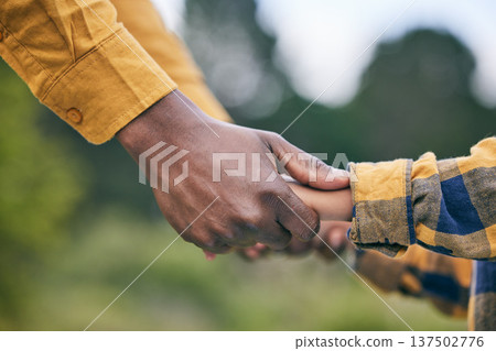 Park, holding hands and nature child, parent or family quality time, kindness and care on outdoor adventure, wellness or love. Support, relationship and kid freedom, connect or closeup people bonding Park, holding hands and nature child, parent or family quality time, kindness and care on outdoor adventure, wellness or love. Support, relationship and kid freedom, connect or closeup people bonding 137502776
