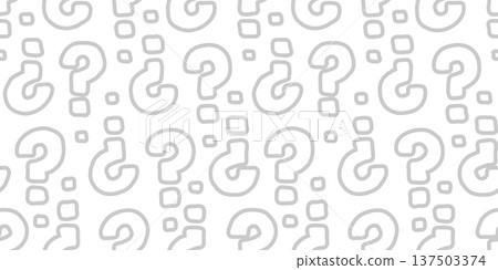 手繪問號的無縫圖案 手繪問號的無縫圖案 137503374