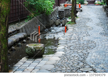 Alley with waterways 137504379