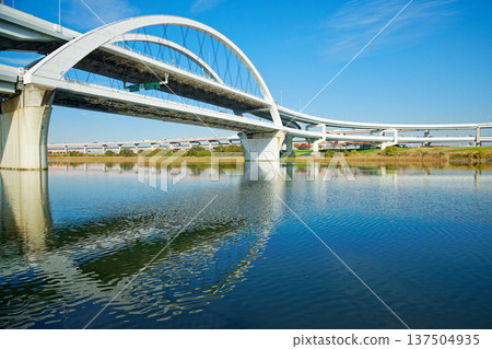 Goshikizakura Bridge and Kahoku Junction Goshikizakura Bridge and Kahoku Junction 137504935