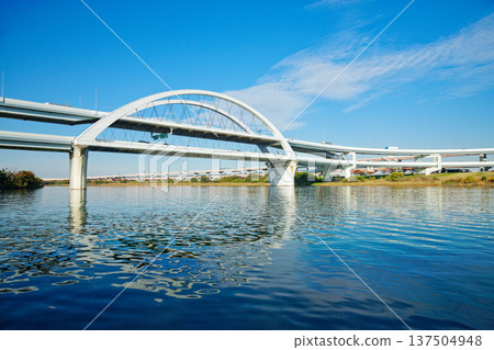 Goshikizakura Bridge and Kahoku Junction Goshikizakura Bridge and Kahoku Junction 137504948