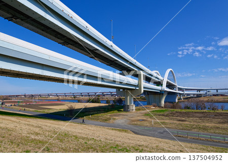400m track and Kohoku Junction Goshikizakura Bridge 400m track and Kohoku Junction Goshikizakura Bridge 137504952