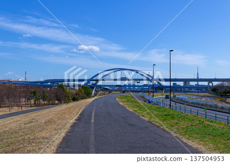 400m track and Kohoku Junction Goshikizakura Bridge 400m track and Kohoku Junction Goshikizakura Bridge 137504953