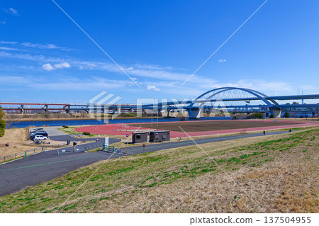 400m track and Kohoku Junction Goshikizakura Bridge 400m track and Kohoku Junction Goshikizakura Bridge 137504955
