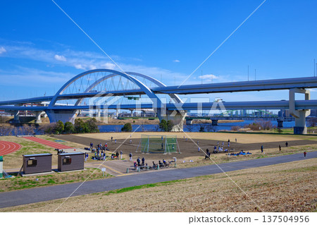400m track and Kohoku Junction Goshikizakura Bridge 400m track and Kohoku Junction Goshikizakura Bridge 137504956