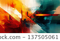 Abstract futuristic background. Colored background. Abstract background 137505061