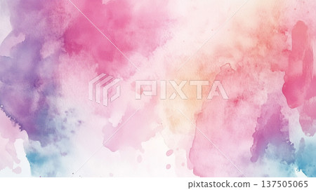 Colorful watercolour texture. Abstract watercolour with vibrant colors  Colored background. Abstract background 137505065