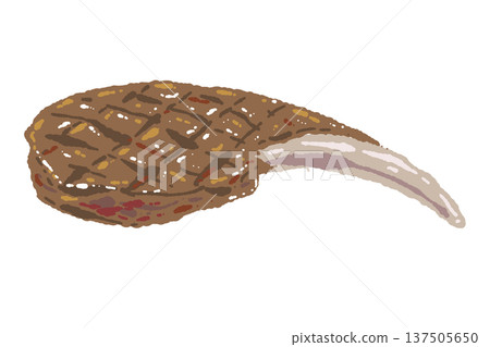 Bone-in tomahawk steak (grilled meat) 137505650