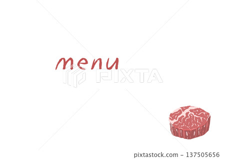 Thick fillet steak menu template (small) Thick fillet steak menu template (small) 137505656