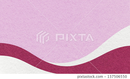 Textured light lilac paper background with white and purple wavy lines and waves, copy space for banner, presentation 137506550